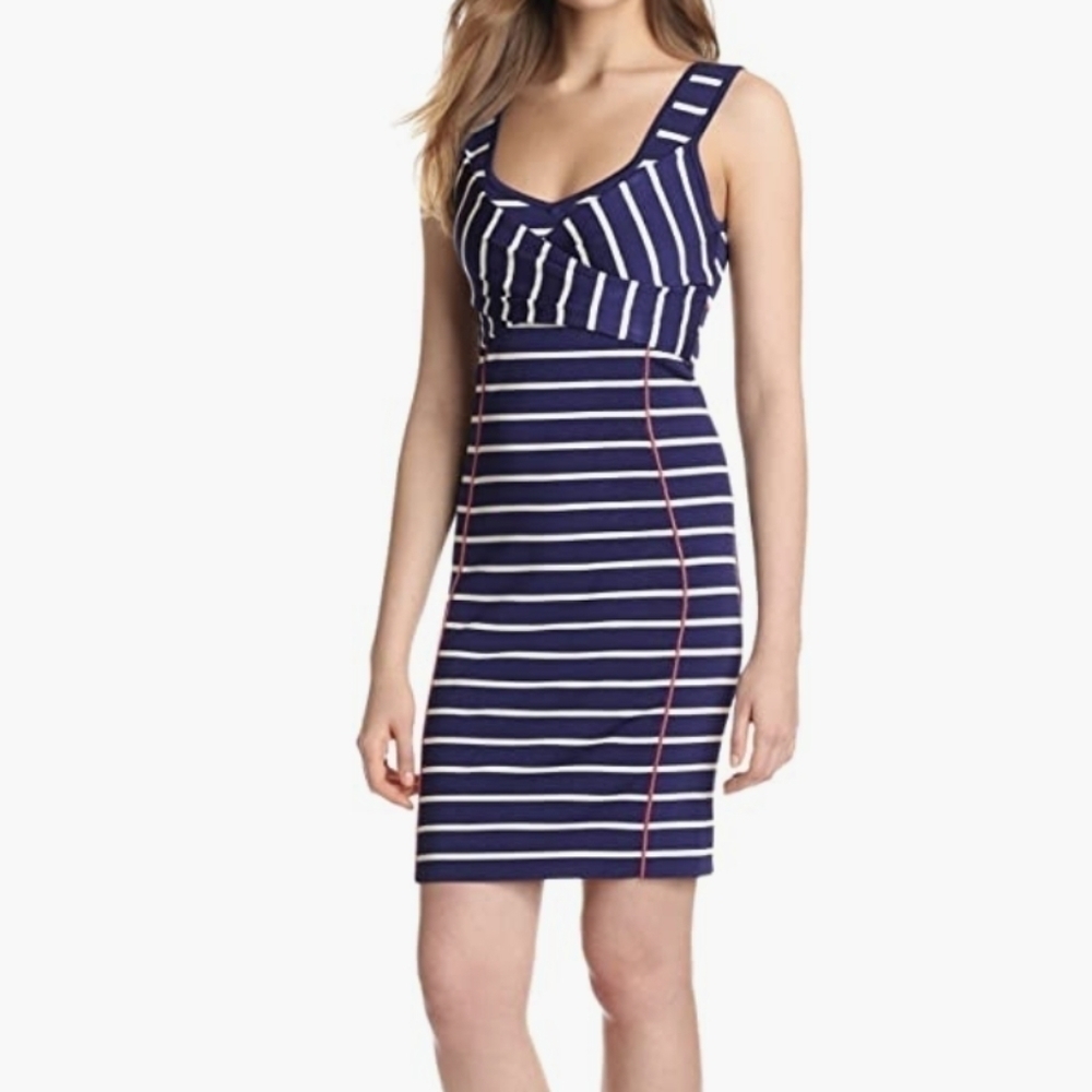 NWT Jessica Simpson Women stretchy striped dress sz S
